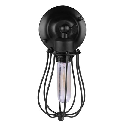 Industrial Drop-Cage Wall Lamp