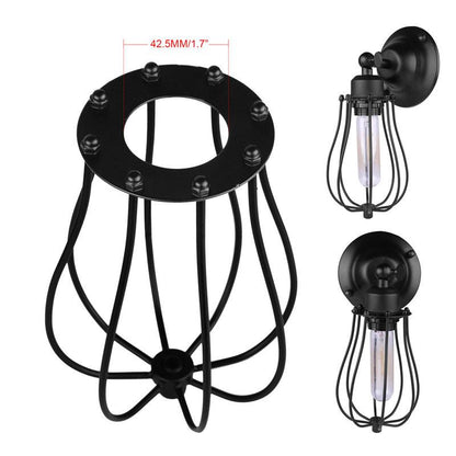 Industrial Drop-Cage Wall Lamp
